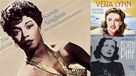 Many of the well-loved classics that we know today were written during this period. . Female singers of the 30s and 40s